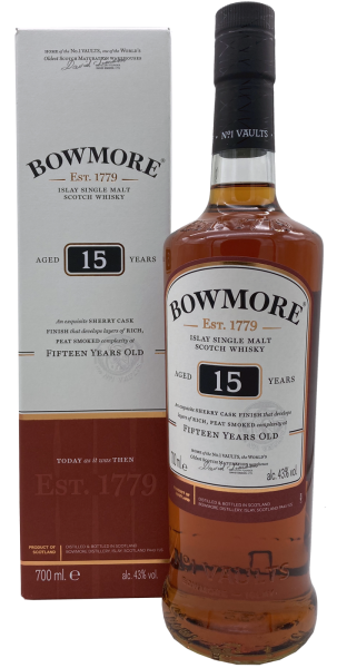 Bowmore 15 Jahre 43% 0,7l
