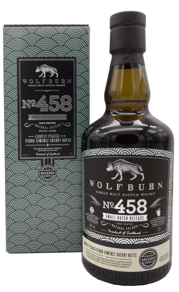 Wolfburn Batch 458 - Lightly Peated - PX Sherry Butts 46% 0,7l