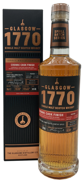 Glasgow 1770 4 Jahre 2018 2022 Cognac Cask Finish 56% 0,7l