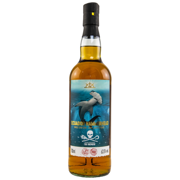 Flensburg Rum Company 17 Jahre 2005 2022 Ecuador Rum (Romero) - Hammerhead - Sea Shepherd 63,5% 0,7l