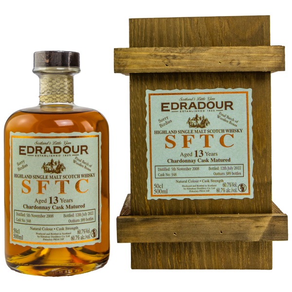 Edradour 13 Jahre 2008 2022 Straight from the Cask Chardonnay #348 60,7% 0,5l