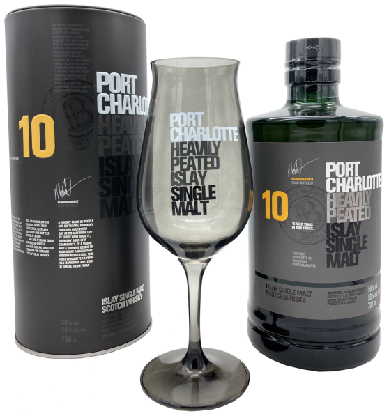 Bruichladdich Port Charlotte 10 Jahre 50% 0,7l + Spiegelau Snifter Premium Port Charlotte