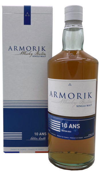 Armorik 10 Jahre 10 Ans Edition 2022 Breton Single Malt Whisky 46% 0,7l