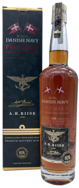 A.H. Riise Royal Danish Navy Frogman Conventus Ranae Rum Virgin Islands 60/% 0,7l