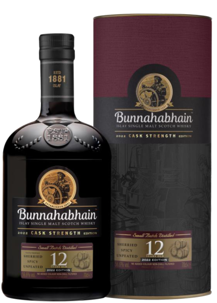 Bunnahabhain 12 Jahre Cask Strength 2022 56,6% 0,7l