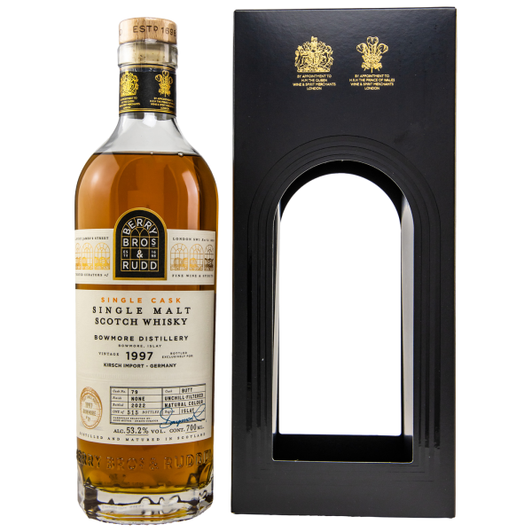 Bowmore 1997 2022 Butt #79 Berry Bros & Rudd 53,2% 0,7l