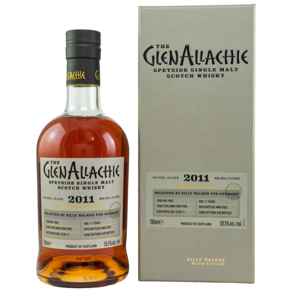 GlenAllachie 11 Jahre 2011 2022 Ruby Port Pipe #7463 Germany 59,5% 0,7l