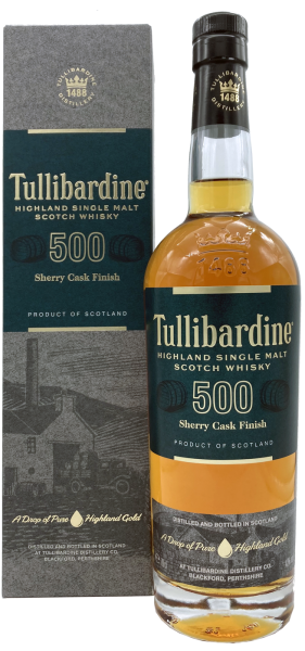 Tullibardine 500 Sherry Finish 43% 0,7l (neue Ausstattung)