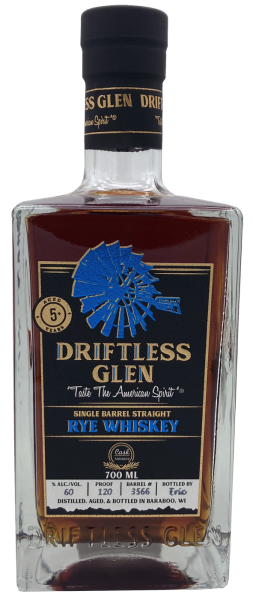 Driftless Glen Single Barrel #3566 Straight Rye Whiskey 60% 0,7l