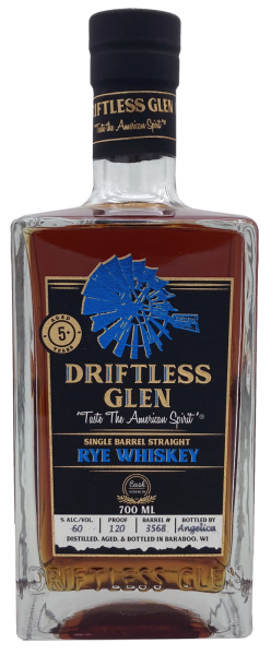 Driftless Glen Single Barrel #3568 Straight Rye Whiskey 60% 0,7l