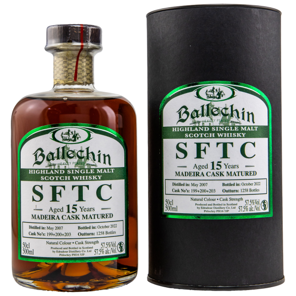 Ballechin 15 Jahre 2007 2022 Straight from the Cask Madeira #199/200/203 57,5% 0,5l