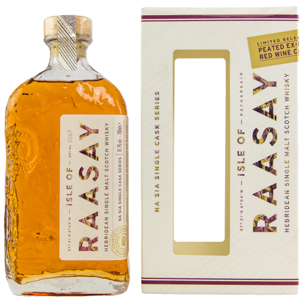 Isle of Raasay Peated Ex-Bordeaux Red Wine Single Cask #18/663 Single Malt Whisky 61,7% 0,7l