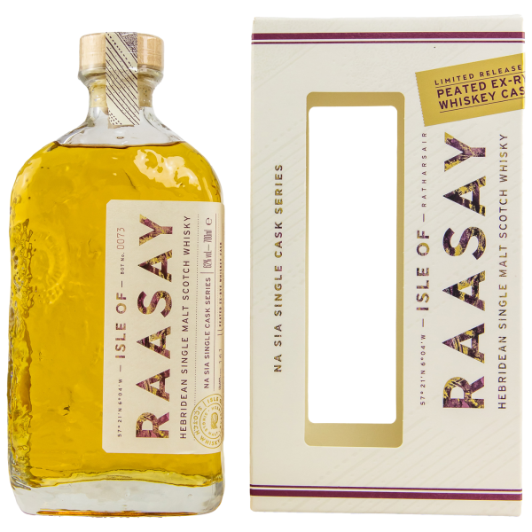 Isle of Raasay Peated Ex-Rye Single Cask #18/624 Single Malt Whisky 62% 0,7l