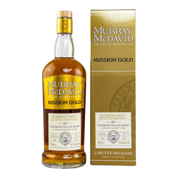 Coleburn Deluxe Blend 20 Jahre 2002 2023 Blended Malt Scotch Whisky Murray McDavid 42,7% 0,7l