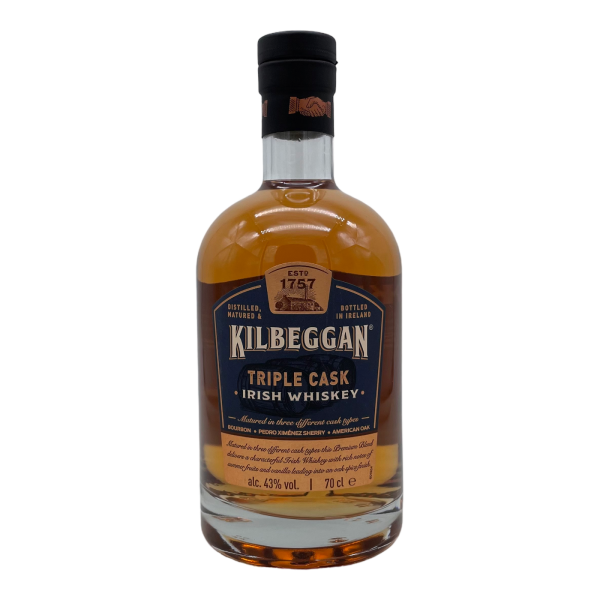 Kilbeggan Triple Cask Irish Whiskey 43% 0,7l