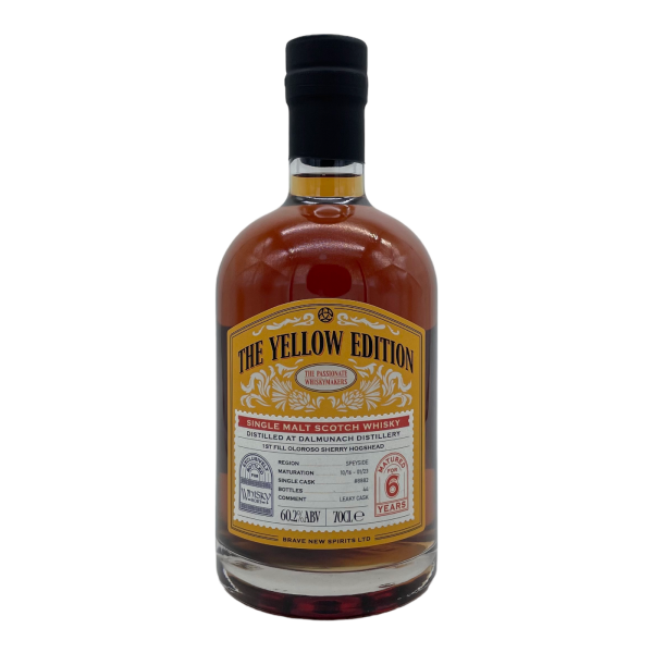 Dalmunach 6 Jahre 2016 2023 The Yellow Edition #8882 Brave New Spirits Whiskyhort 60,2% 0,7l