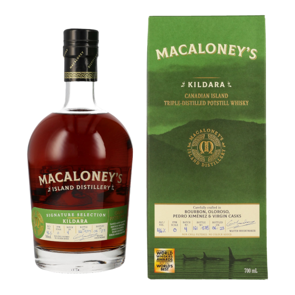 Macaloney Kildara Triple distilled Batch #4 Canadian Single Malt 46% 0,7l