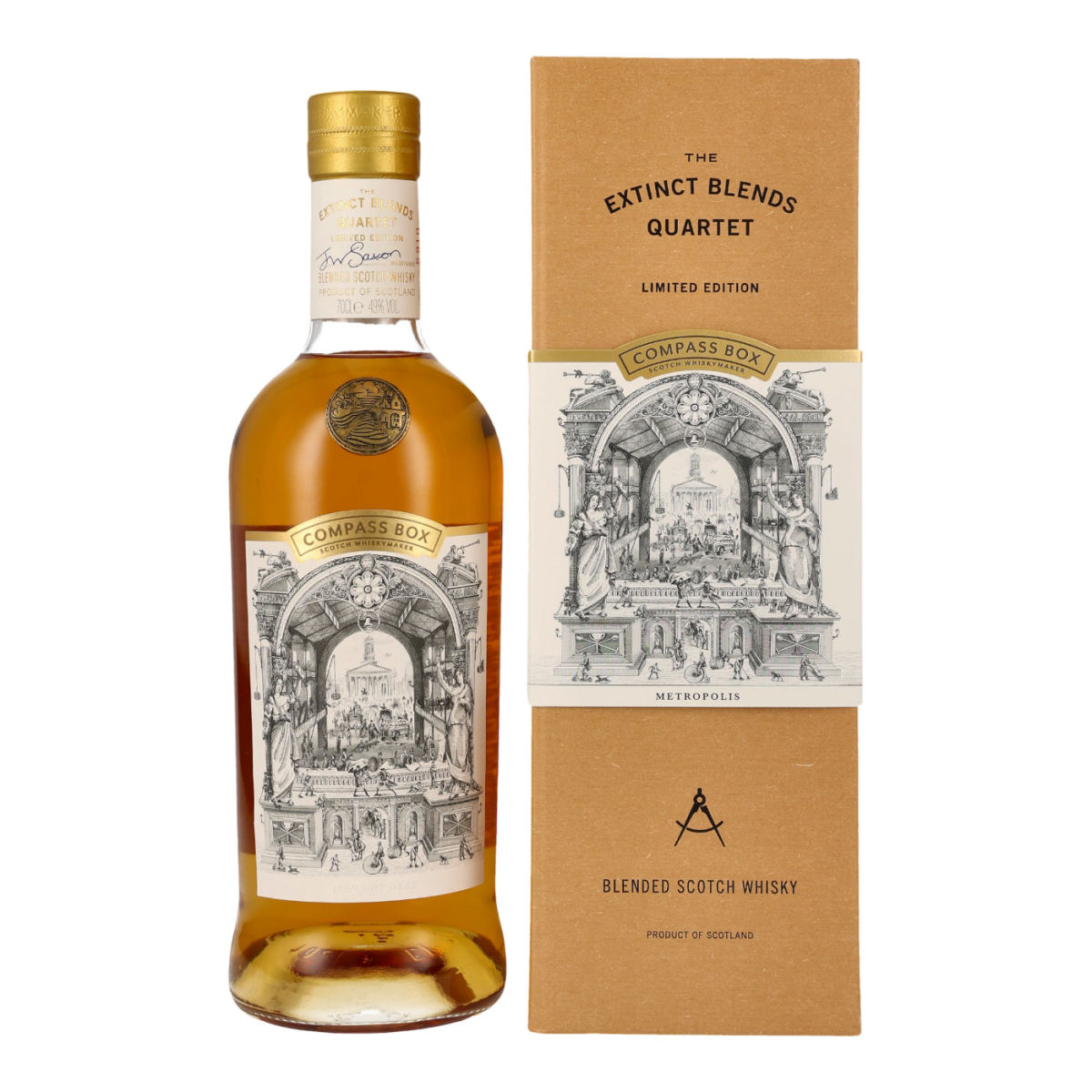 Compass Box Metropolis The Extinct Blends Quartet Blended Malt Scotch
