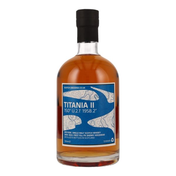 Titania II 12 Jahre 2010 2023 First Fill PX Sherry Hogshead Scotch Universe 57,6% 0,7l