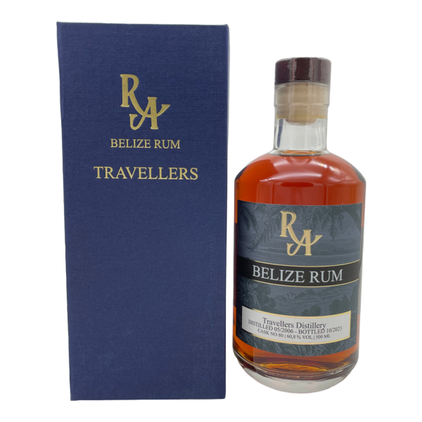 Rum Artesanal Belize 17 Jahre 2006 2023 Single Cask Rum #80 Travellers Distillery 60,8% 0,5l