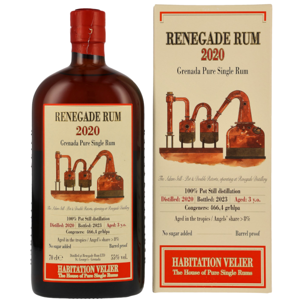 Renegade 2020 2023 Grenada Pure Single Rum Habitation Velier 55% 0,7l