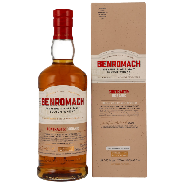 Benromach 2013 2022 Contrasts: Organic Virgin Oak Cask Matured 46% 0,7l