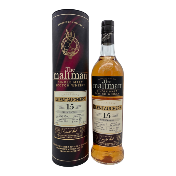 Glentauchers 15 Jahre 2009 2024 Bordeaux Finish #2211 The Maltman 54,6% 0,7l