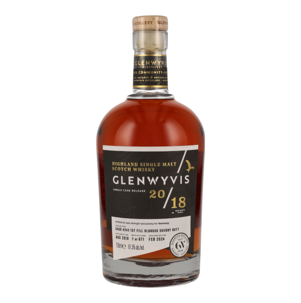 GlenWyvis 5 Jahre 2018 2024 First Fill Oloroso Sherry Butt #243 61,5% 0,7l