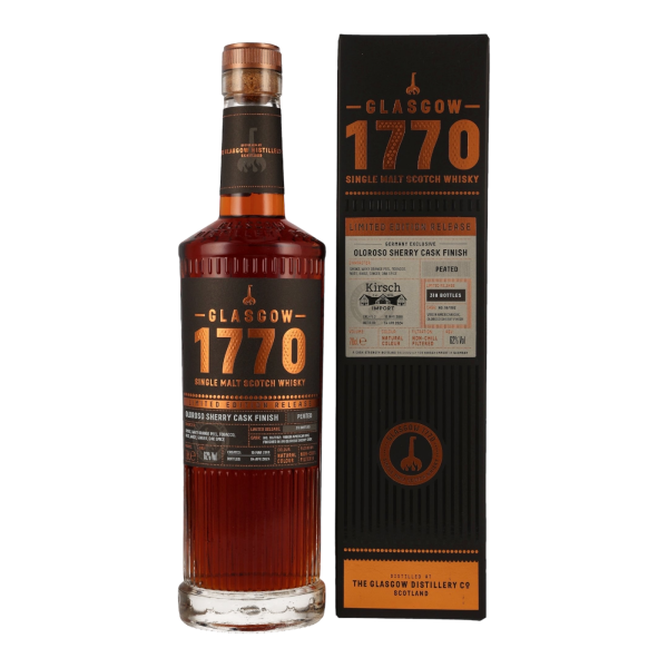 Glasgow 1770 6 Jahre 2018 2024 Oloroso Cask #18/1192 62% 0,7l