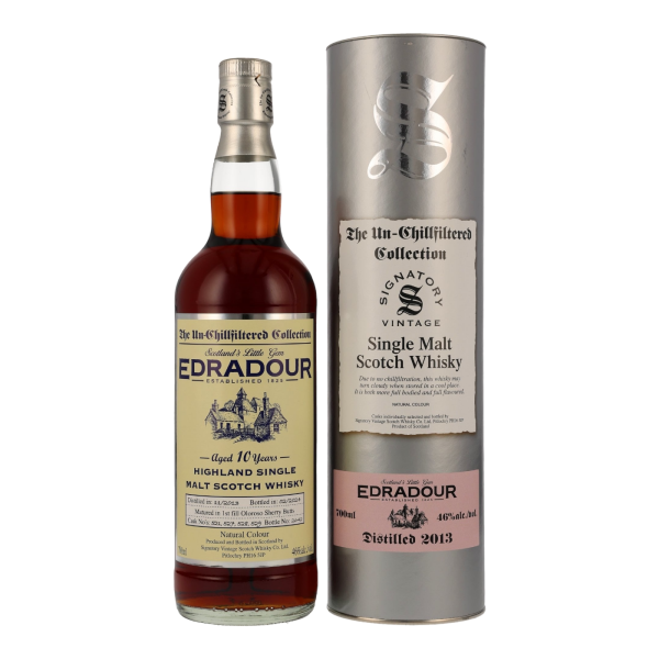 Edradour 10 Jahre 2013 2024 Cask #521/527/528/529 Signatory 46% 0,7l