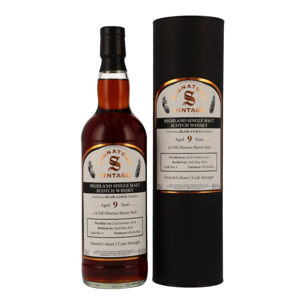 Blair Athol 9 Jahre 2014 2024 1st Fill Oloroso Sherry Butt #9 Signatory 59,5% 0,7l