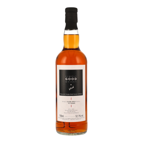 Glen Spey 10 Jahre 2014 2024 Red Wine Barrique Finish #KI-801315 Simply Good Whisky 52,1% 0,7l