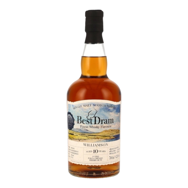 Williamson 10 Jahre 2014 2024 1st Fill Palo Cortado Cask #249 Best Dram 62% 0,7l