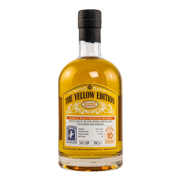 Blair Athol 10 Jahre 2011 2022 Yellow Edition - Re-Charred Wine Barrique #308039 Brave New Spirits 54,1% 0,7l