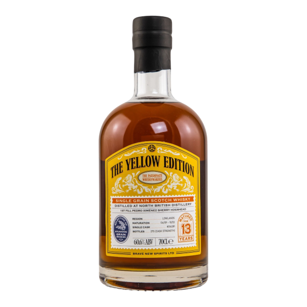 North British 13 Jahre 2009 2022 Yellow Edition - 1st Fill PX Sherry Cask #316281 Brave New Spirits 60,6% 0,7l