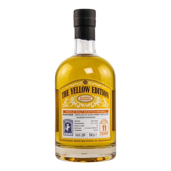 Ruadh Maor 11 Jahre 2011 2022 Yellow Edition - Bourbon Hogshead #3 Brave New Spirits 54,4% 0,7l