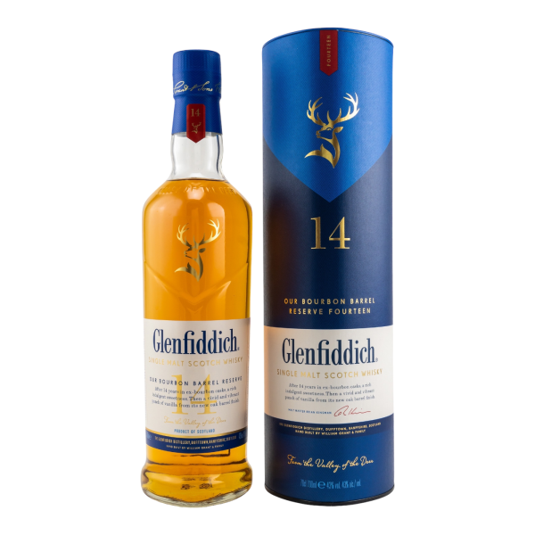 Glenfiddich 14 Jahre Bourbon Barrel Reserve Single Malt Scotch Whisky 43% 0,7l