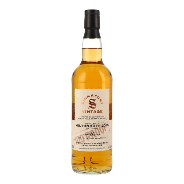 Miltonduff 8 Jahre 2015 2024 100 Proof Edition #24 Signatory 57,1% 0,7l