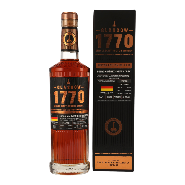 Glasgow 1770 6 Jahre PX Sherry Cask #18/1204 Germay Exclusive Release 1 59,8% 0,7l