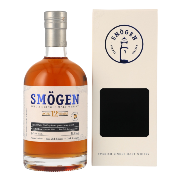 Smögen 12 Jahre Estate Barley Swedish Single Malt 56,6% 0,5l