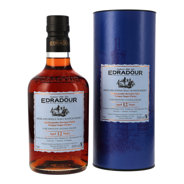 Edradour 12 Jahre 2012 2024 Spätburgunder Barrique Finish #3 Singer-Fischer 53,9% 0,7l