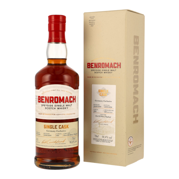 Benromach 10 Jahre 2014 2024 First Fill Sherry Hogshead #484 58,8% 0,7l