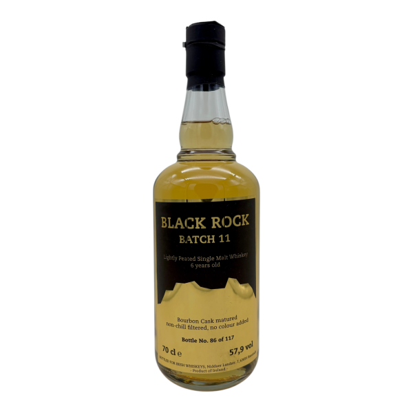 Black Rock 6 Jahre Lightly Peated Bourbon Cask Batch 11 Single Malt Whiskey 57,9% 0,7l