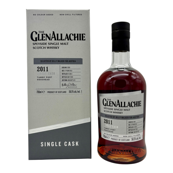 GlenAllachie 12 Jahre 2011 2024 Tawny Port Hogshead #5358 for Austria 56,5% 0,7l