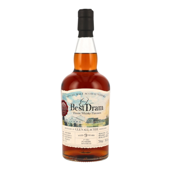 GlenAllachie 9 Jahre 2014 2024 First Fill PX Hogshead #9900214 Best Dram 58,6% 0,7l