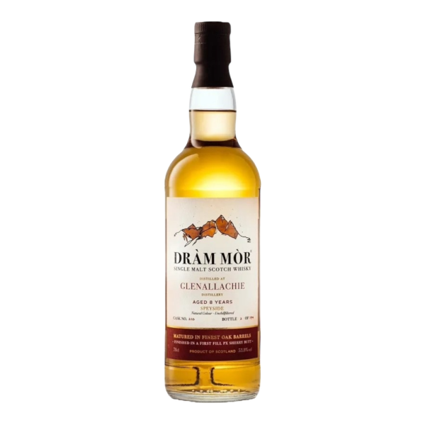 GlenAllachie 8 Jahre 2016 2024 1st Fill PX Sherry Butt #210 Dram Mor 53,8% 0,7l