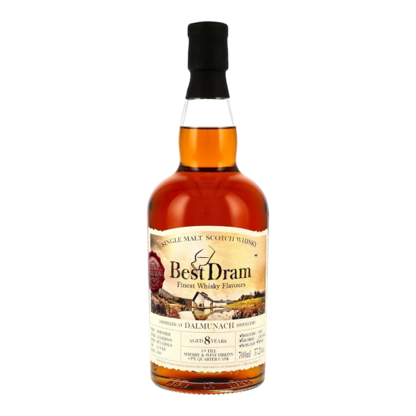 Dalmunach 8 Jahre 2016 2024 First Fill Sherry & Wine Firkin / PX Quarter Cask Cuvee Best Dram 57,2% 0,7l