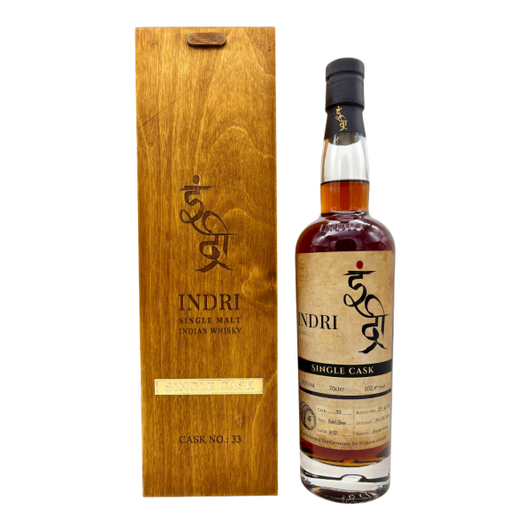 Indri Single Cask Peated Sherry Butt #33 Indian Single Malt Whisky 58,5% 0,7l