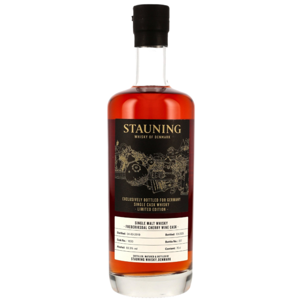 Stauning Rye 6 Jahre 2019 2025 Frederiksdal Cherry Wine Single Cask #1630 59,3% 0,7l