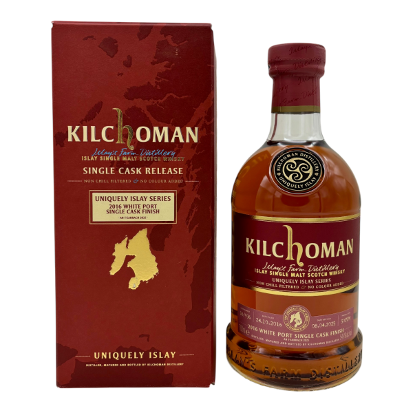 Kilchoman Vintage 2016 Uniquely Islay Series #4/6 Cask 16/936 White Port Cask Finish 54,4% 0,7l